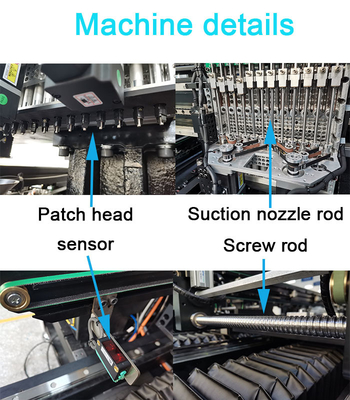 24 Heads Double Module Magnetic Linear Motor Multifunctional Smt Making  Machine