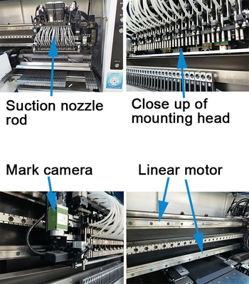 68 PCS Heads Linear Motor Multifunctional Smt Pick And Place Machine