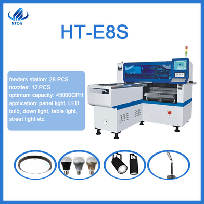 multifunctional LED light making 28 PCS feeders station 45000CPH pick and place machine