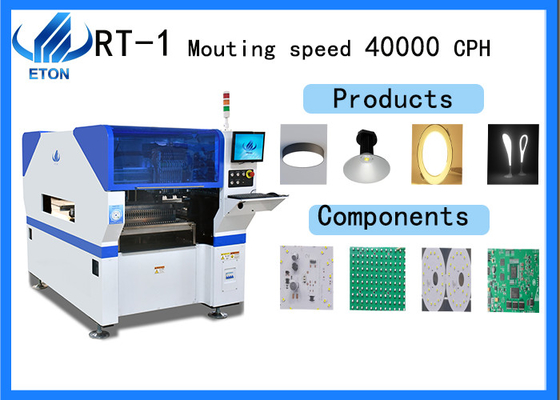 Single module 40000CPH 10 heads 32 feeders Bulb making SMT pick and place machine