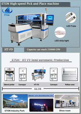 Dual System SMT Pick And Place Machine Magnetic Linear 25W CPH For RGB