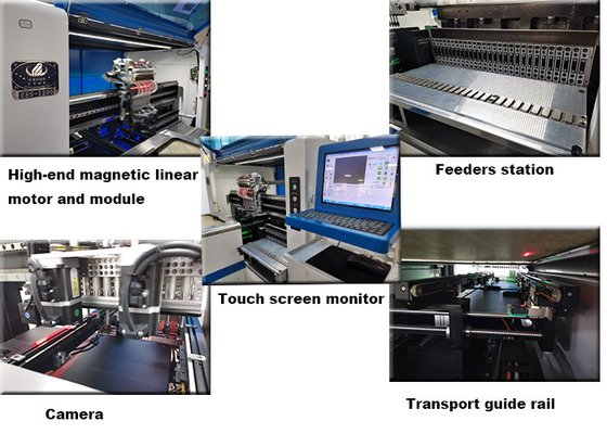 Light Bulb/Tube/Panel/Strip LED Making Machine 45K CPH SMT Automatic Pick And Place Machine