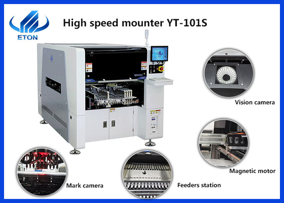 High Precision SMT Mounting Machine For Mounting Min 0201 Component Max 40x40mm